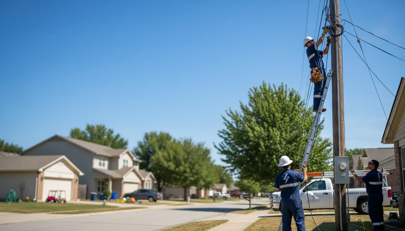 Residential electrician providing installation services in Flovilla, GA